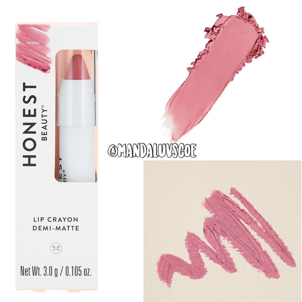 💗HONEST BEAUTY Lip Crayon- Demi Matte Peony